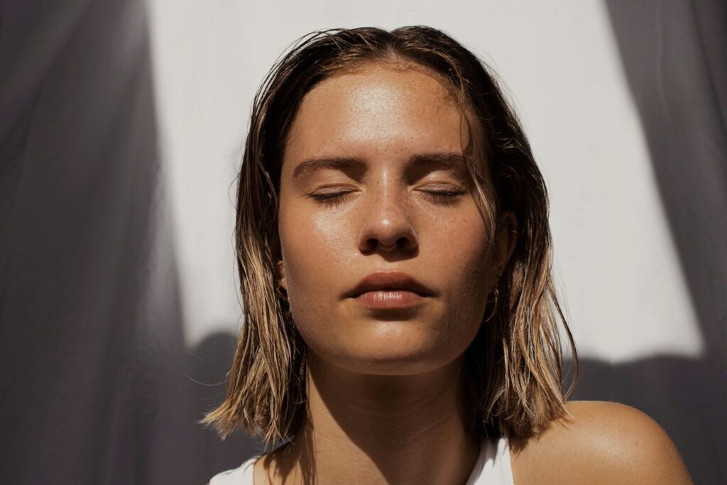 Glutathione IV Drip Southampton Aesthetics Clinic Woman in Sun by Fleur Kaan